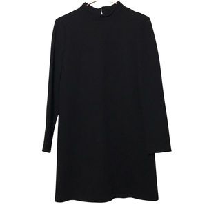 ZARA Black mock neck mini dress